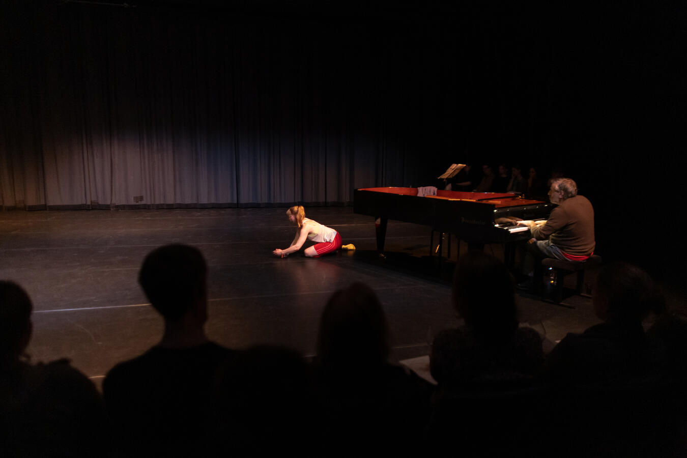 Tale Dolven and Alain Franco in In This Time: The Beethoven Piano Sonatas, 2025. Photo by Nabeeh Samaan.